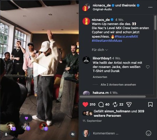 Auf Instagram: Nic Nac's x The Ironix: Nac's Level MIX